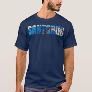 Camiseta Grécia do Mar Egeu na Grécia de Santorini