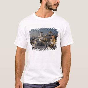 Camiseta Grécia e Ilha Grega de Santorini cidade de Oia