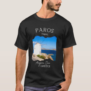 Camiseta Grécia Grega de Paros de Vacinação Grego Souvenir