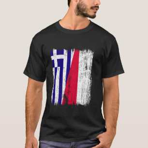 Camiseta Grécia Polônia Meia Bandeira Ancestralidade Grega