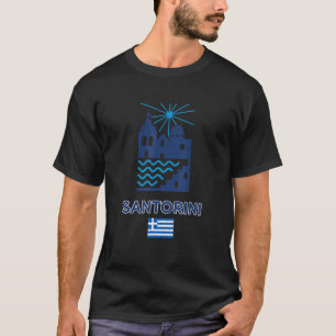 Camiseta Grécia Santorini, Edifícios Insulares do Mar Egeu