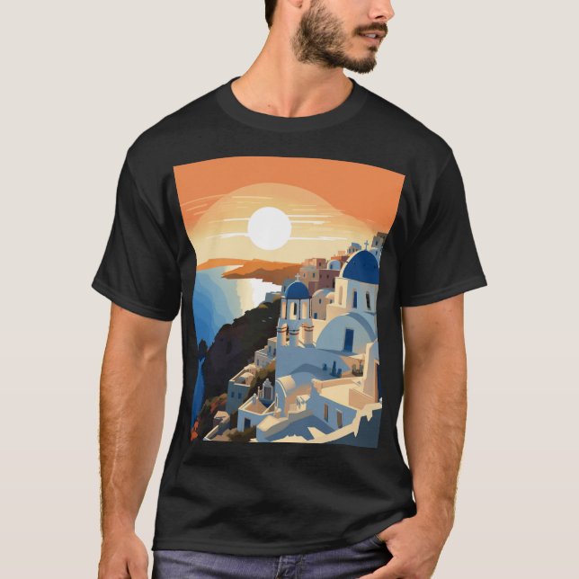 Camiseta GRÉCIA SANTORINI nº 1 (Frente)