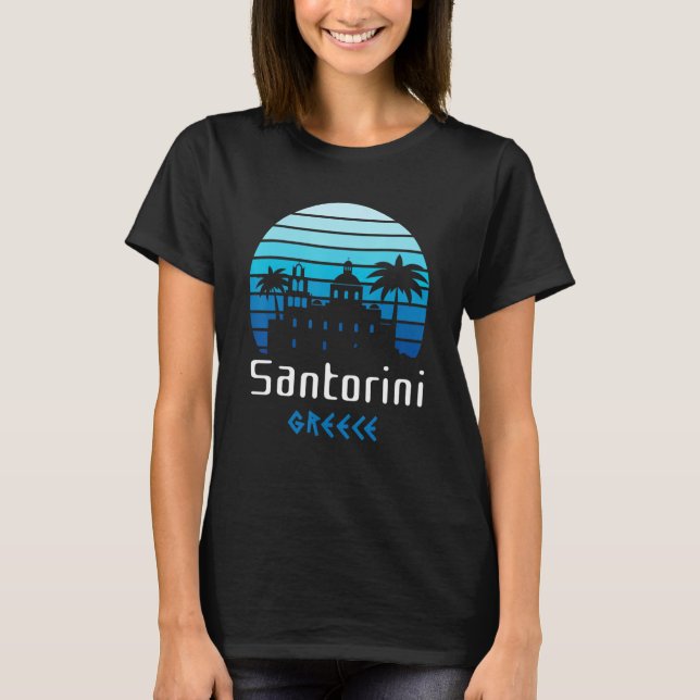 Camiseta Grécia Santorini Souvenir (Frente)