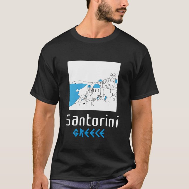 Camiseta Grécia Santorini Souvenir 1 (Frente)