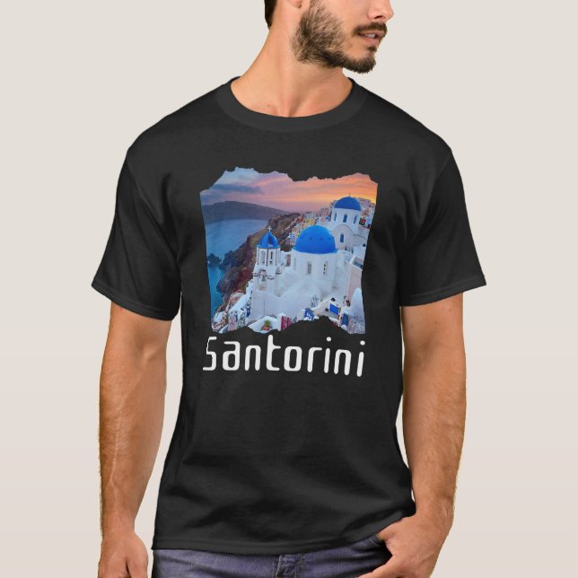 Camiseta Grécia Santorini Souvenir 7 (Frente)
