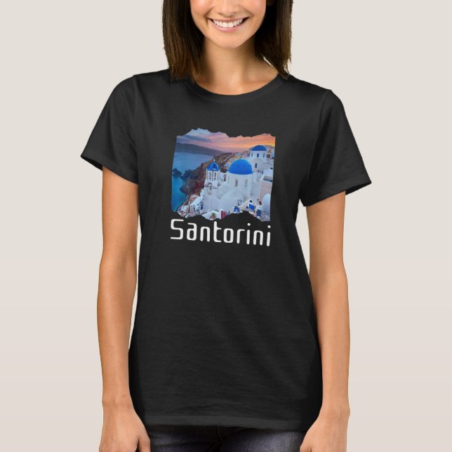 Camiseta Grécia Santorini Souvenir 8 (Frente)