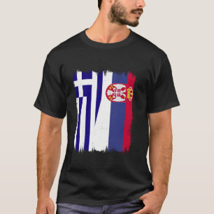 Camiseta Grécia Sérvia Meia Bandeira Srbija Raízes Gregas S