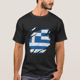 Camiseta Grécia Sinalizador Grécia do Orgulho Grego