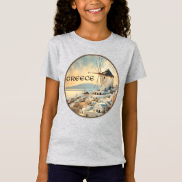Camiseta Grécia Windmills de Mykonos