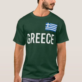 Camiseta Grécias Homens Crianças Grécia Sinalizador Souveni