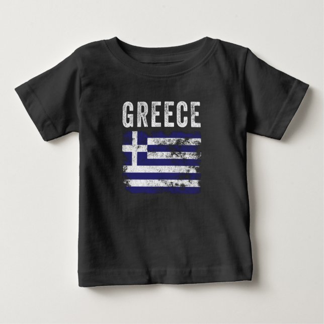 Camiseta Greece Flag Distressed - Greek Flag (Frente)