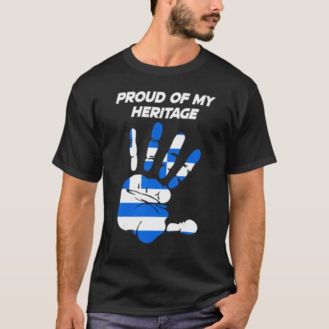 Camiseta Greek Flag Printed Palm (Frente)