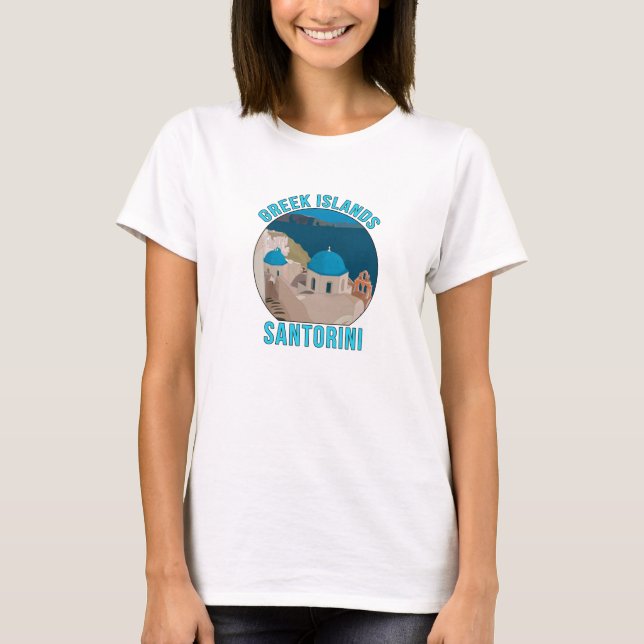 Camiseta Greek Islands Santorini (Frente)