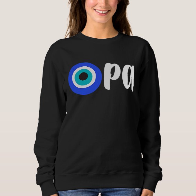 Camiseta Greek Pride OPA Evil Eye Hellas Greece Evil Eye Ma (Frente)