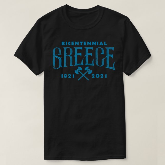 Camiseta Greek Pride War of Independence Bicentennial 2021  (Frente do Design)