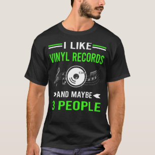 Camiseta Green 3 Pessoas Vinyl Record