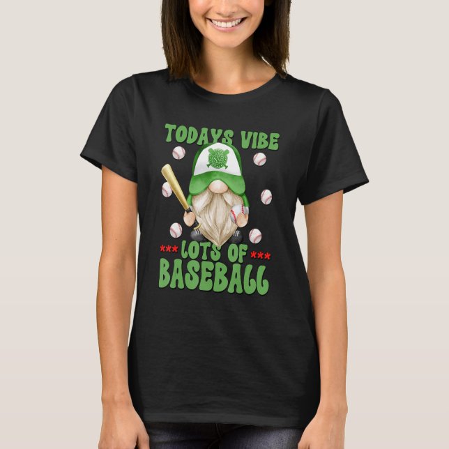 Camiseta Green Baseball Dad Gnome For Just A Boy Who Loves  (Frente)