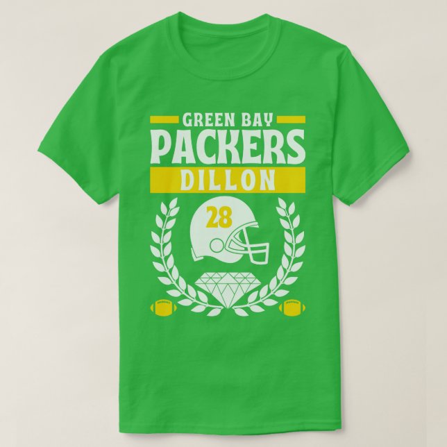 Camiseta Green Bay Packers AJ Dillon 28 Edition (Frente do Design)