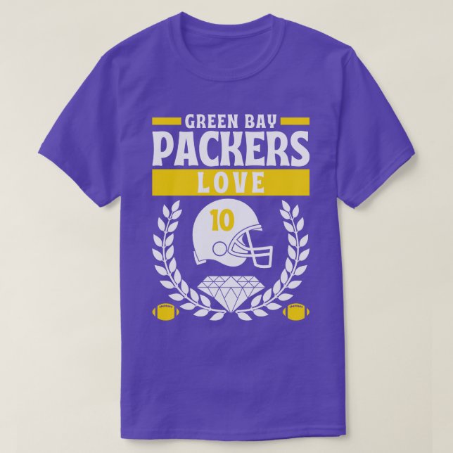 Camiseta Green Bay Packers Love 10 Edition (Frente do Design)