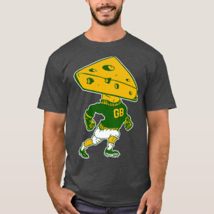 Camiseta Green Bay Retro Mascot Cheese Head