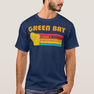 Camiseta Green Bay Wisconsin Vintage angustiou Souvenir