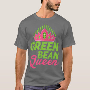Camiseta Green Bean Queen Veggie Funny Veganism