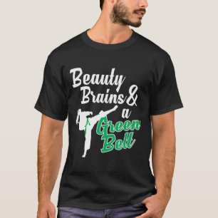 Camiseta Green Belt Taekwondo Artes Marciais Engraçado Judo