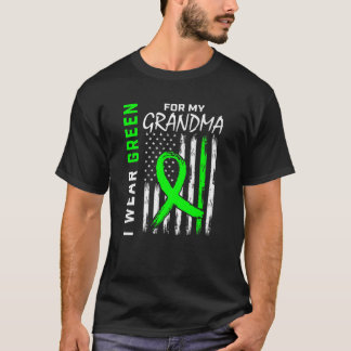 Camiseta Green Cerebral Palsy Awareness Grandma American Fl