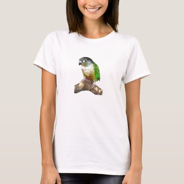 Camiseta Green Cheek Conure (Frente)