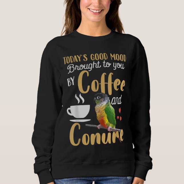 Camiseta Green Cheek Conure - Bom Café e Cenoura (Frente)