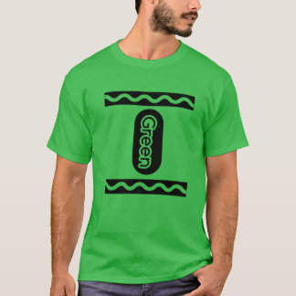 Camiseta Green-Crayon Halloween Figurume Casal Amigo Group