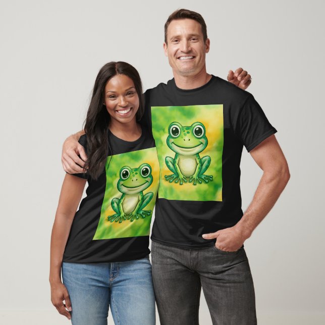 Camiseta Green cute frog (Unissex)
