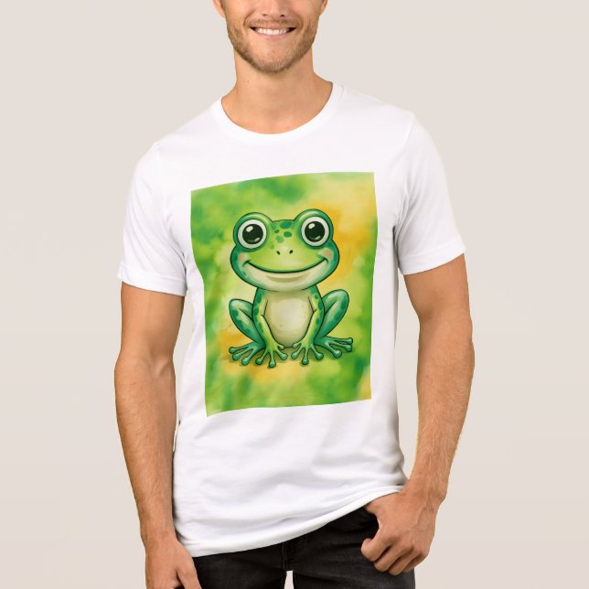 Camiseta Green cute frog (Frente)