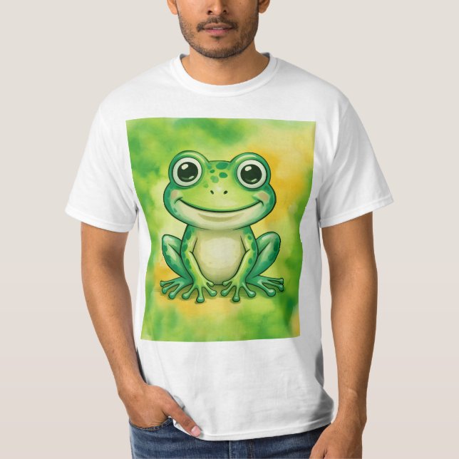 Camiseta Green cute frog (Frente)