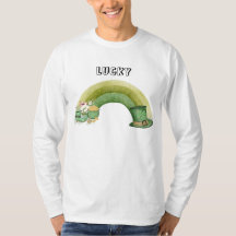 Green cute rainbow party patrick's day