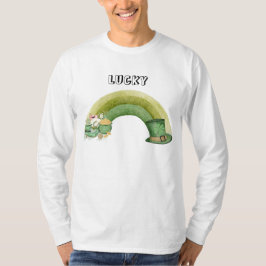 Camiseta Green cute rainbow party patrick's day