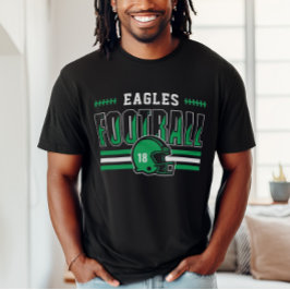 Camiseta Green e Black Men da Equipe de Futebol Personaliza
