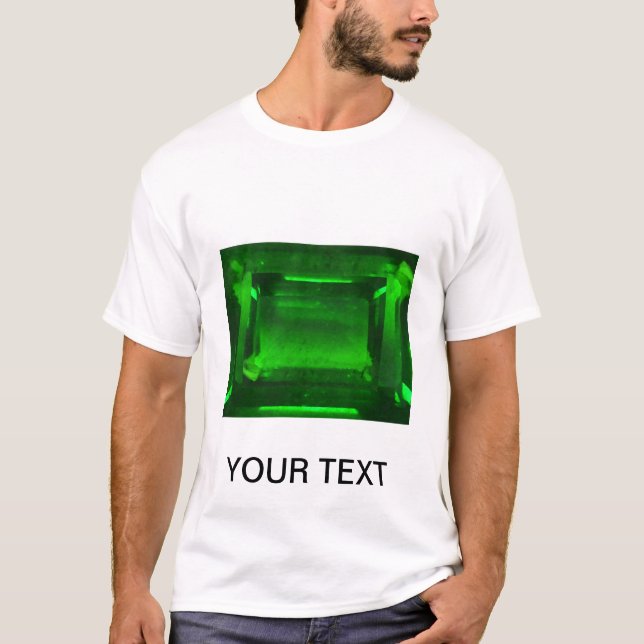 Camiseta Green Emerald Gemstone (Frente)