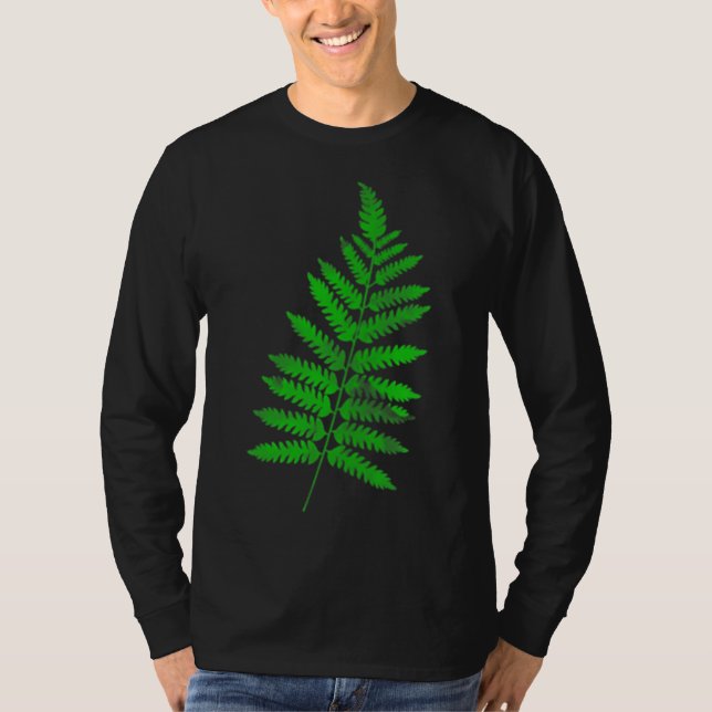 Camiseta Green Fern deixa eu adoro jardinagem natural b (Frente)