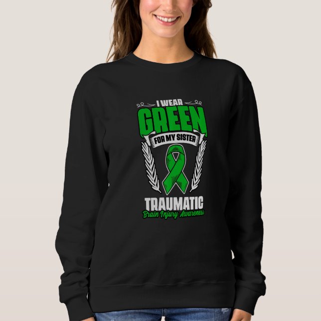 Camiseta Green For Sister Traumatic Brain Injury Surgery TB (Frente)