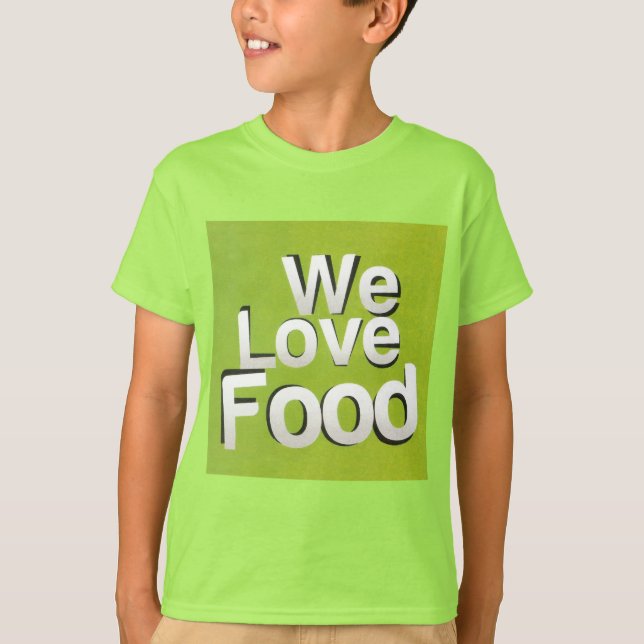 Camiseta Green Grub Club: Nós Heart Comida (Frente)