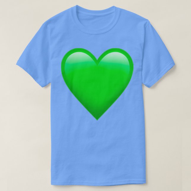 Camiseta Green Heart Emoji (Frente do Design)