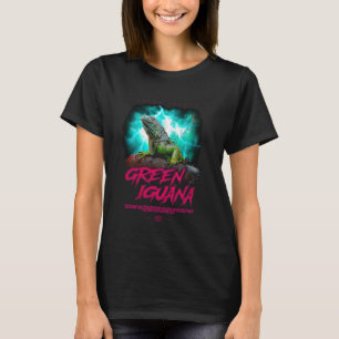 Camiseta Green Iguana Modern Streetwear Reptile Keeper 1
