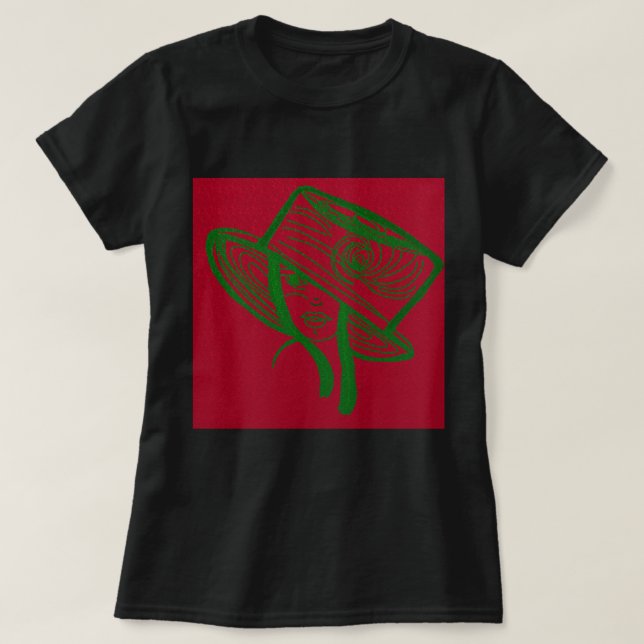 Camiseta Green Lady (Frente do Design)