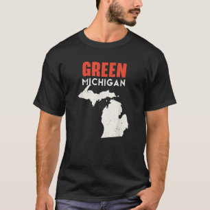 Camiseta Green Michigan State America Viagem Michigania