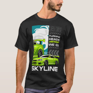 Camiseta Green Nissan Gtr