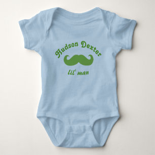 Camiseta Green Personated Lil' Man Mustache