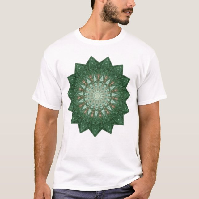 Camiseta Green Star Mandala (Frente)