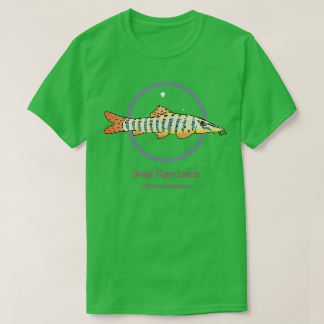 Camiseta Green Tiger Loach (Frente do Design)