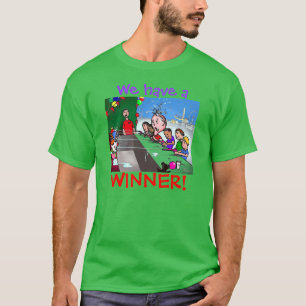 Camiseta Green Weenii "Nós temos um vencedor!"Camiseta